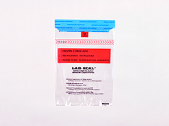 Tamper-Evident Specimen Bags with Removable Biohazard Symbol