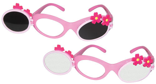Pink Blossom Flip-up Occluder Glasses