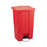 Rubbermaid - Trash Can 23 gal. Rectangular Red Plastic Step On - RCP6146RED