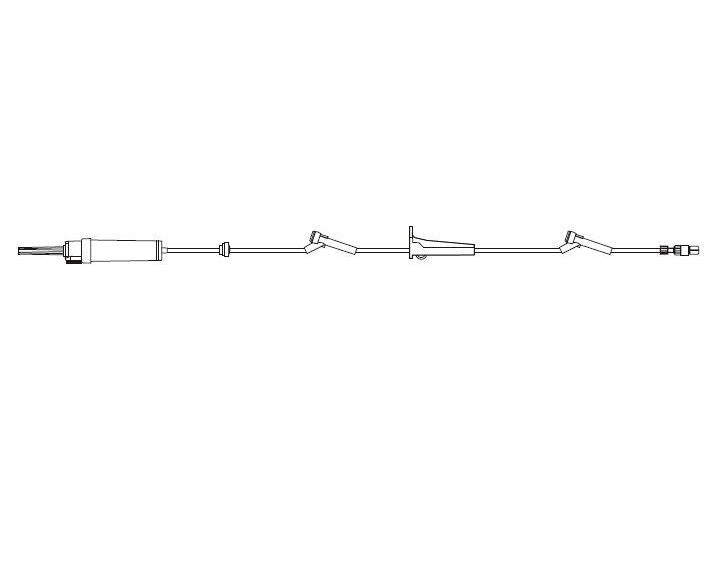 Becton Dickinson ADMINISTRATION SET, GRAVITY 60DROP NDL-FREE VALVE (100/CS)