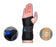 Wrist Lacer - Wrist Brace Aluminum / Felt / Suede Left Hand Black Small - 223952
