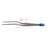 Symmetry Surgical Olsen Bipolar Forceps 7-1/8 Inch NonLocking Bayonet Handle Straight Smooth, 1.5 mm Tips, 1 X 2 Teeth - 20-1370