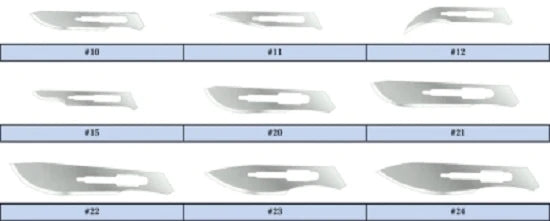 Feather - Surgical Blade Stainless Steel No. 12 Sterile Disposable Individually Wrapped - 2976#12