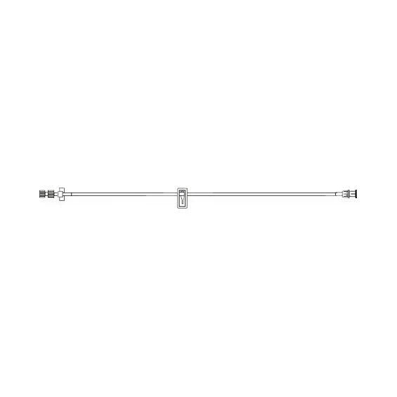 BD - Extension Set 62 Inch Tubing Without Port 0.6 mL Priming Volume DEHP - 10241342