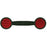 GOOD-LITE - Eye Occluder Double Ended Paddle Style Maddox Rod Black / Red - 211000