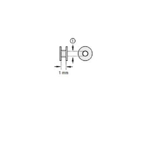 Micron - Ear Ventilation Tube Bobbin 1 mm Titanium - 145221-ENT