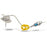 PowerLoc EZ Huber Infusion Set 19 Gauge 3/4 Inch Y-Site Injection Port