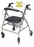 Lumex Walkabout - 4 Wheel Rollator Burgundy Adjustable Height / Wide / Folding Aluminum Frame - RJ4318R