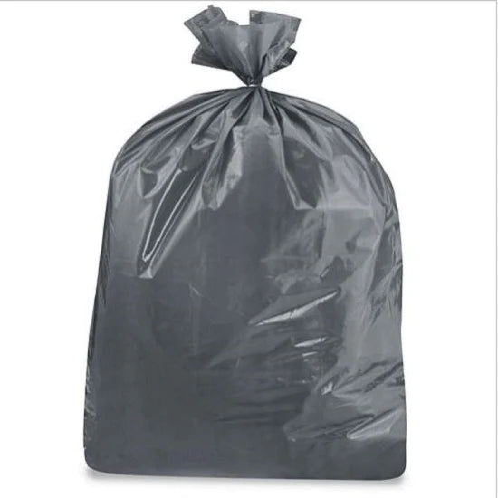 Colonial Bag Super Hex - Trash Bag 60 gal. Gray LLDPE 1.3 mil 38 X 58 Inch X-Seal Bottom Coreless Roll - CRG582EQ