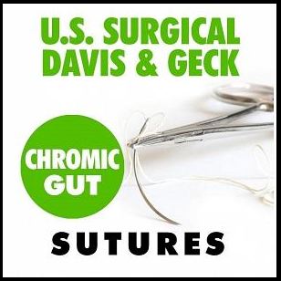 Covidien Suture with Needle Absorbable Uncoated Undyed Suture Chromic Gut Size 2-0 30 Inch Suture 1-Needle 37 mm Length 1/2 Circle Conventional Cutting Needle - CG816