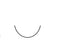 Surgical Specialties - Suture with Needle Absorbable Uncoated Violet Suture Monofilament Polydioxanone Size 2 - 0 27 Inch Suture 1-Needle 24 mm Length 3/8 Circle Reverse Cutting Needle - R443N
