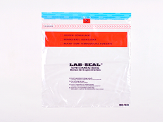 Tamper-Evident Specimen Bags with Removable Biohazard Symbol