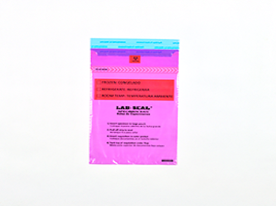 Tamper-Evident Specimen Bags with Removable Biohazard Symbol - Purple Tint
