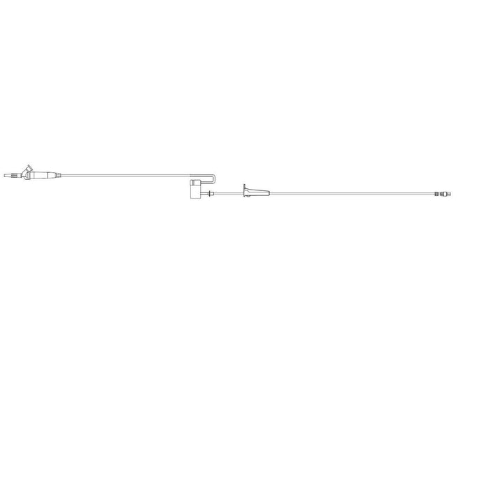 MedSystem III Pump Set 20 Drops / mL Drip Rate 115 Inch Tubing Without Port
