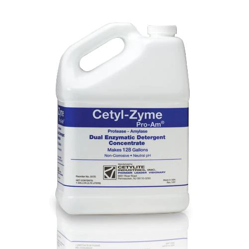 Cetyl-Zyme Pro-Am - Dual Enzymatic Instrument Detergent Liquid Concentrate 1 gal. Jug Mint Scent - 0170