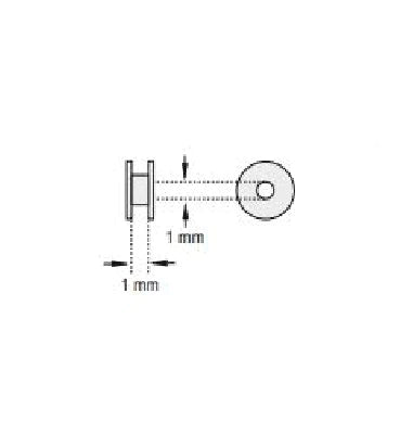 Reuter - Ear Ventilation Tube Bobbin 1 mm Inner Diameter Pacific Coated Fluoroplastic - 70145319