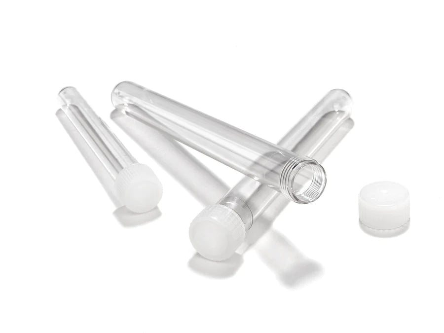 Caplugs - Test Tube Round Bottom Plain 13 X 100 mm 8 mL Without Color Coding Screw Cap Polystyrene Tube - 222-2068-050