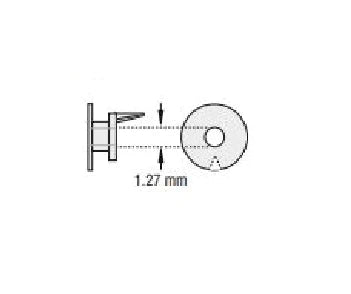 Olympus America - Ear Ventilation Tube Paparella Type 2 1.27 mm Inner Diameter Ultrasil Silicone Blue - 70241046