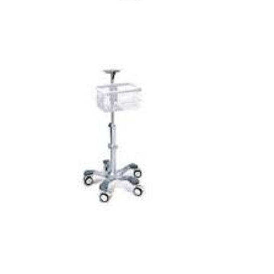 Rolling Stand With Basket and Locking Casters