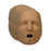 Prestan 4-Pack Faces for the Jaw Thrust Adult Dark Skin Manikin