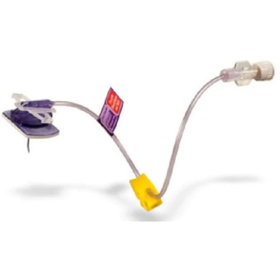 PowerLoc EZ - Huber Infusion Set 20 Gauge 3/4 Inch 7 Inch Tubing Without Port - SH20-75
