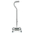 Lumex Silver Collection Low Profile - Small Base Quad Cane Aluminum 29 to 38 Inch Height Black - 6141BK