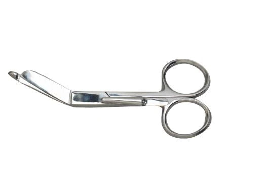 Grafco - Bandage Scissors 5-1/2 Inch Length Surgical Grade Stainless Steel NonSterile Finger Ring Handle Angled Blunt Tip / Blunt Tip - 2611