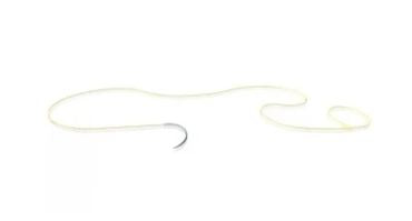 J & J Healthcare Systems Monocryl Plus Suture with Needle Absorbable Uncoated Undyed Suture Poliglecaprone 25, Triclosan Size 3-0 12 Inch Suture 1-Needle Size 3 - 0 3/8 Circle Reverse Cutting Needle - SXMP1B106
