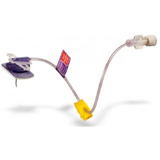 PowerLoc EZ Huber Infusion Set 20 Gauge 1/2 Inch Needless Y Site