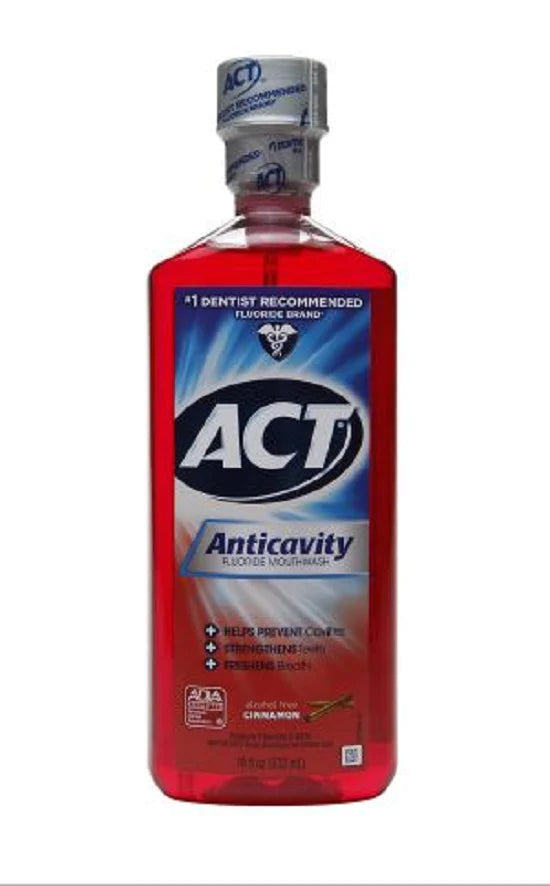 ActAnticavity - Flouride Rinse 18 oz. Cinnamon Flavor - 04116709408
