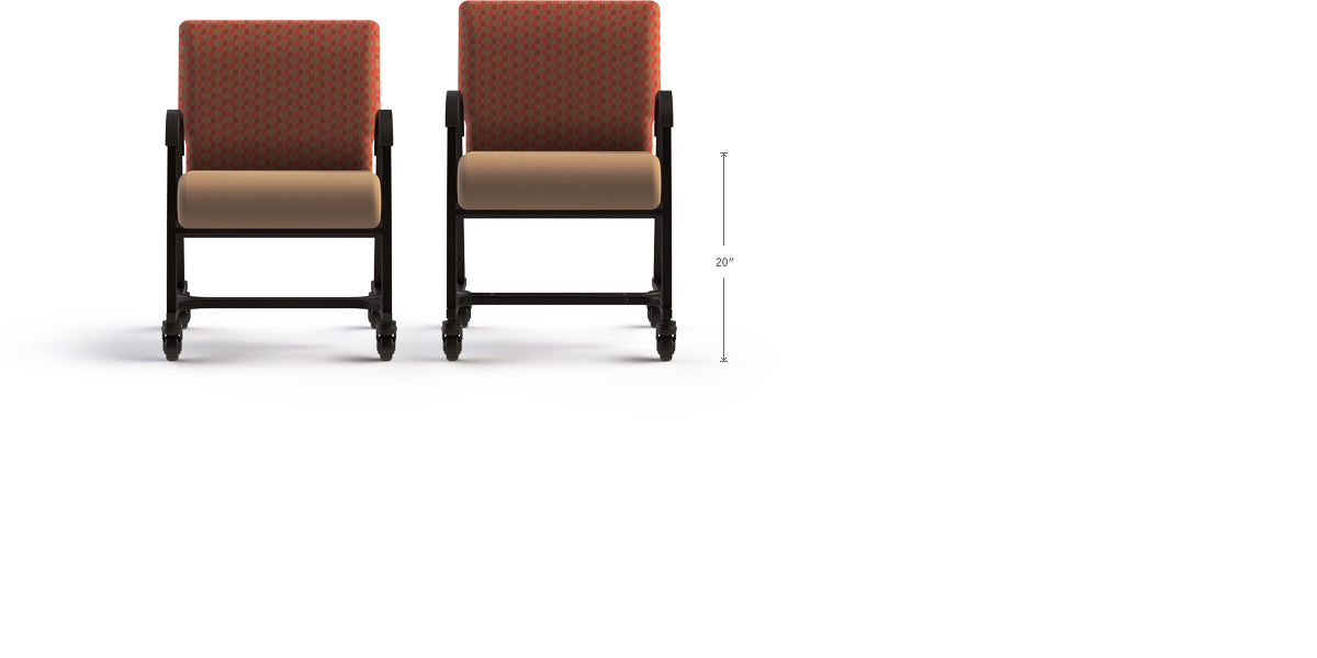 Rolling Assisted Living Bariatric Mobility Aid Chair