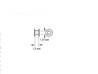 Ear Ventilation Tube Collar Button Style