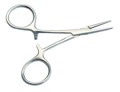 Grafco - Hemostatic Forceps Hartmann-Mosquito 3-1/2 Inch Length Stainless Steel NonSterile Ratchet Lock Finger Ring Handle Straight - 2670