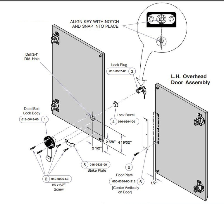 Lock Plug Nickel