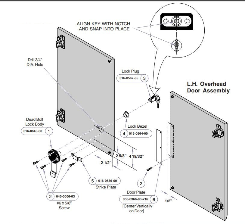 Lock Plug Nickel