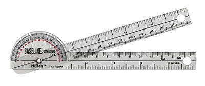 Fabrication Enterprises Goniometer, Baseline 180 Deg 6In - 12-1005HR