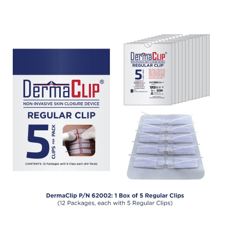 DermaClip - Non-Invasive Skin Closure 3 Inch X 11MM Clear - Dermaclip Us - 62002