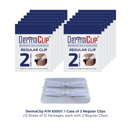 DermaClip - Non-Invasive Skin Closure 1 Inch X 11MM Clear - Dermaclip Us - 63001