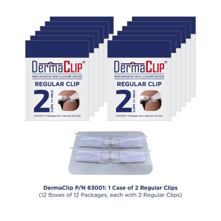 DermaClip - Non-Invasive Skin Closure 1 Inch X 11MM Clear - 63001