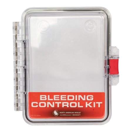North American Rescue - Bleeding Control Wall Case Clear, Polycarbonate, 4 X 8-1/2 X 9-1/4 Inch - ZZ-1000