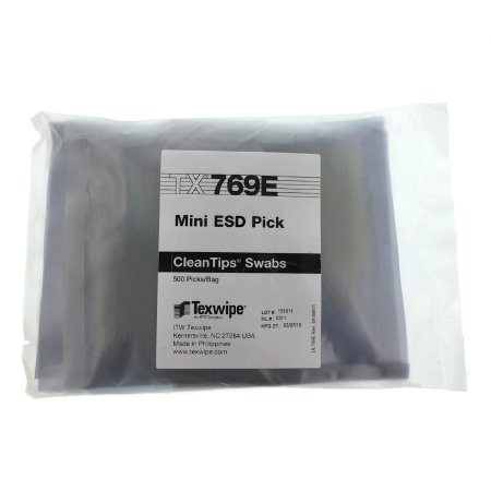 ESD-Safe - Cleanroom Swabstick Natural NonSterile Polymer 1 mm Head Diameter X 2-3/5 Inch Length Disposable - TX769E