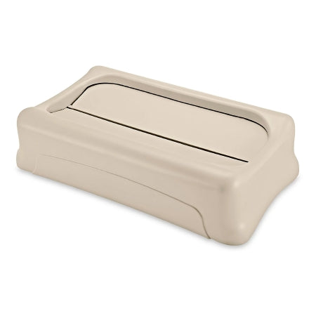 Rubbermaid Slim Jim - Trash Can Lid Swing Top, Beige, Plastic, 11 X 21 Inch - H-1633BE