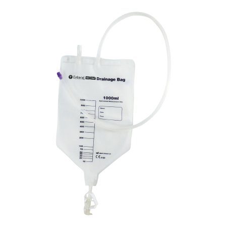 ENFit - Gastroentestinal Drainage System 50 cm 1000 mL Sterile Connector Barrier - DBISO-1000