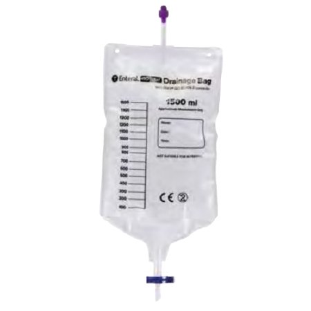 Enteral - Gastroentestinal Drainage Bag 1500 mL Sterile Enfit Connector Barrier - DBP-1500