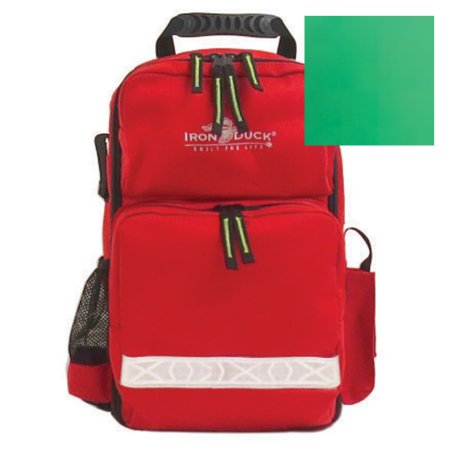 Iron Duck - Low Profile Trauma Bag Green Impervious Universal Precautions (UP) Fabric 8 X 11-1/2 X 16 Inch - Fleming Industries - 39995-GRUP
