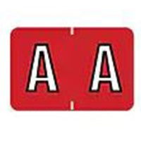Medical Arts Press Barkley - Pre-Printed Label Chart Tab Red Permanent A-A White Alpha 1 X 1-1/2 Inch - Medical Arts Press - 901-34090Q