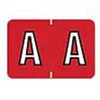 Medical Arts Press Barkley - Pre-Printed Label Chart Tab Red Permanent A-A White Alpha 1 X 1-1/2 Inch - 901-34090Q