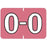 Medical Arts Press Barkley - Pre-Printed Label Chart Tab Dark Pink Permanent O-O White Alpha 1 X 1-1/2 Inch - Medical Arts Press - 901-34105