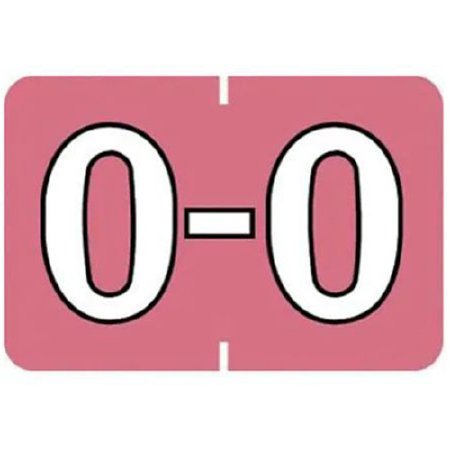 Medical Arts Press Barkley - Pre-Printed Label Chart Tab Dark Pink Permanent O-O White Alpha 1 X 1-1/2 Inch - 901-34105