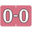 Medical Arts Press Barkley - Pre-Printed Label Chart Tab Dark Pink Permanent O-O White Alpha 1 X 1-1/2 Inch - 901-34105